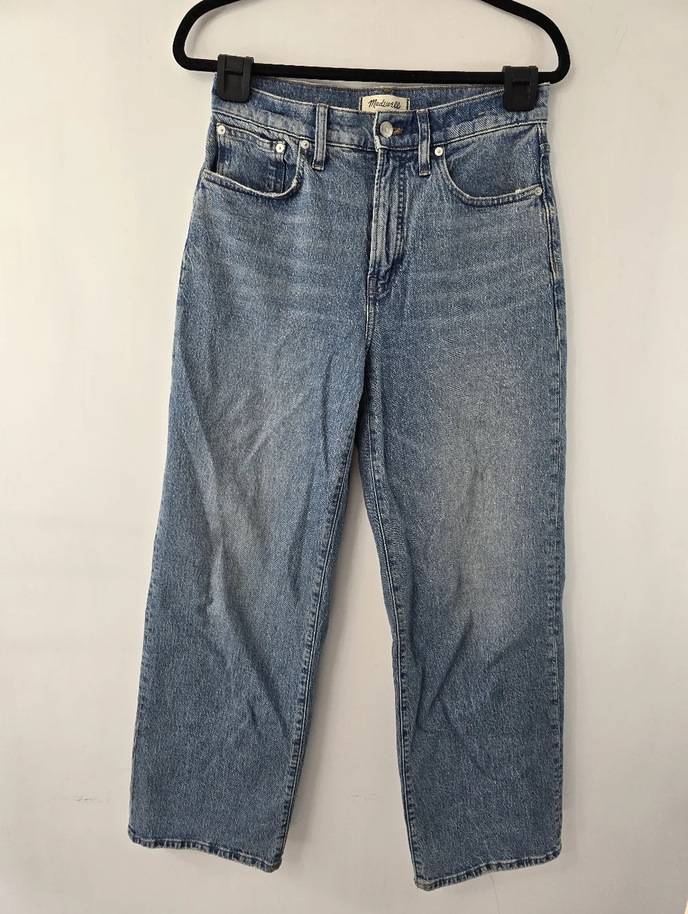 Madewell The Perfect Vintage Wide-Leg Jean Blue Denim Jeans Enmore Wash Size 28 - Picture 4 of 14